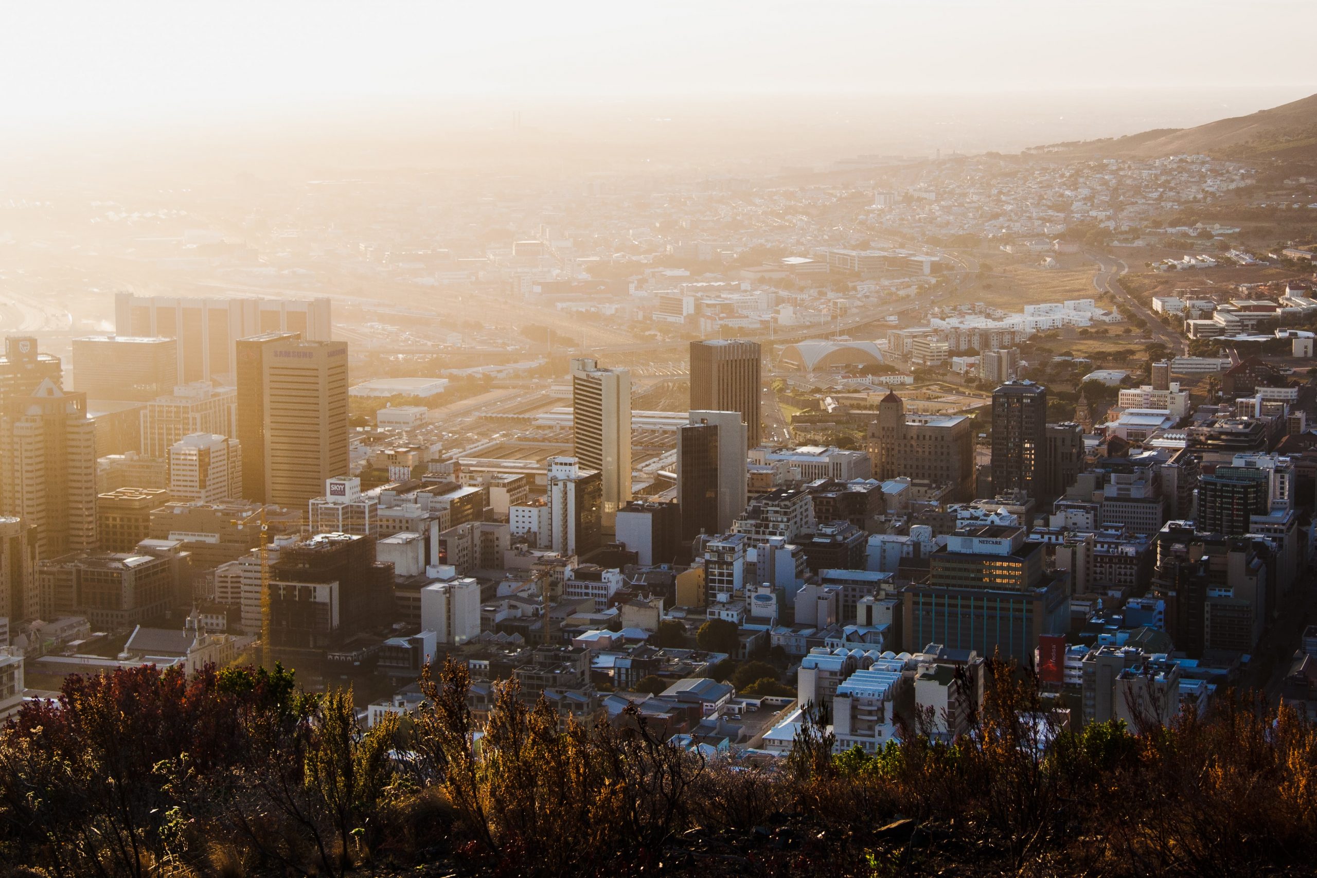 Cape Town, South Africa at Sunrise