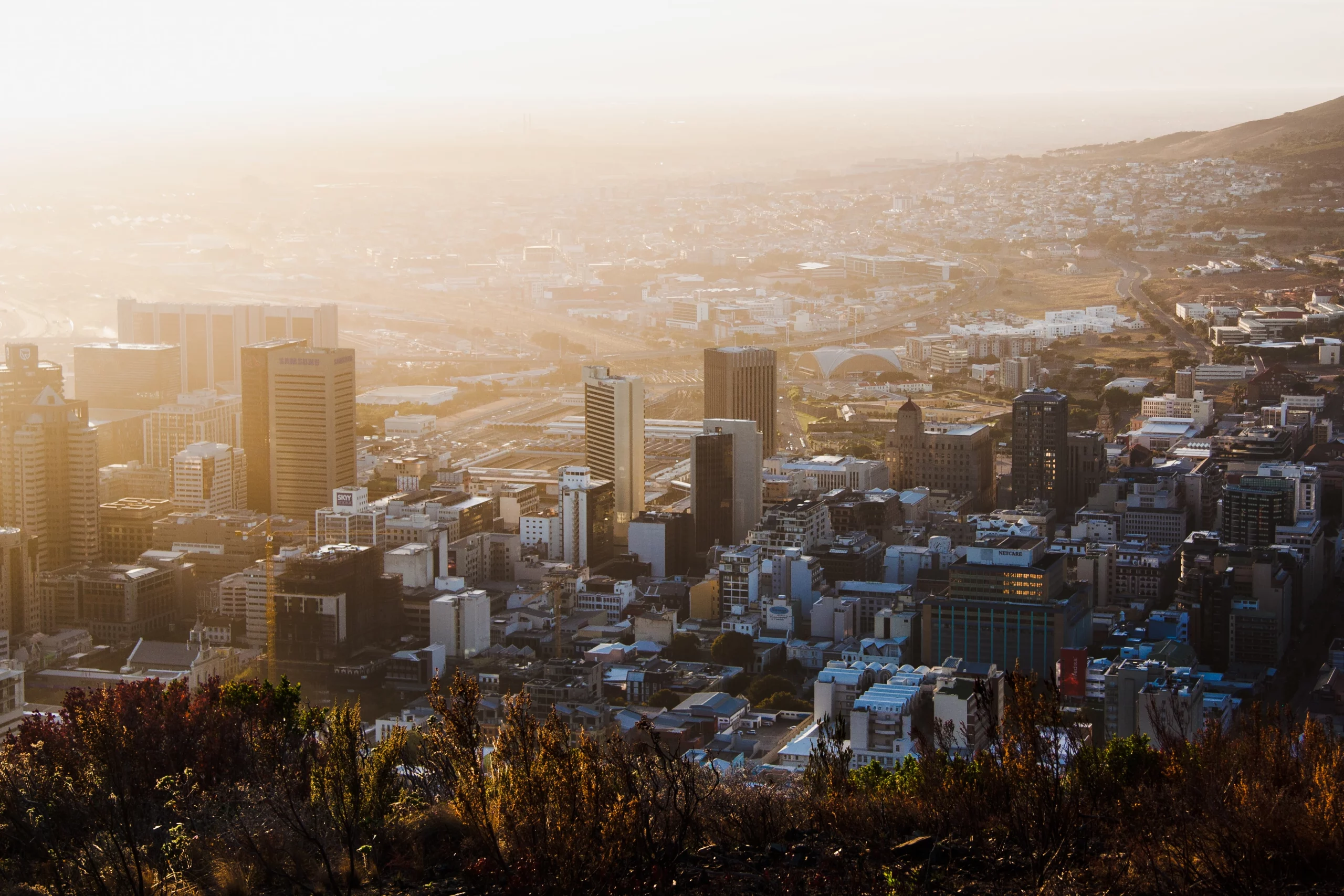 Cape Town, South Africa at Sunrise